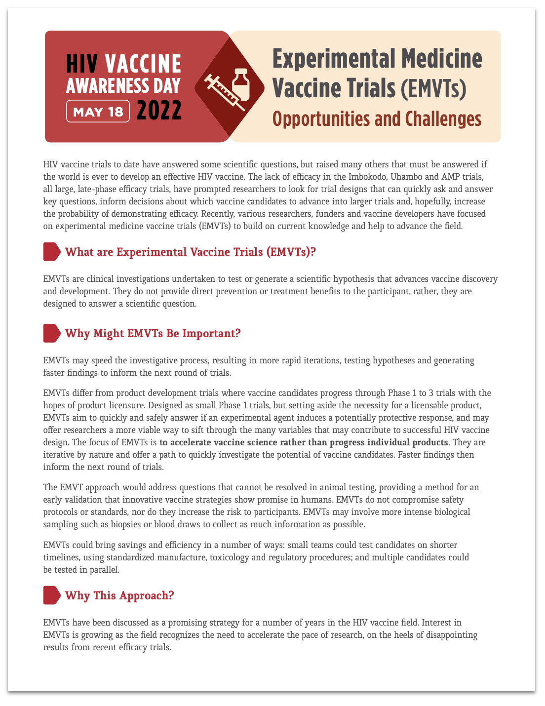 Experimental Medicine Vaccine Trials document thumbnail